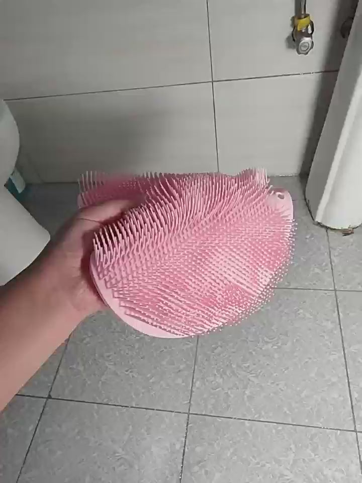 Silicone Foot Scrubber Mat for Shower – Non-Slip Foot Cleaning Pad for Removing Dead Skin & Calluses, Easy Foot Wash Without Bending